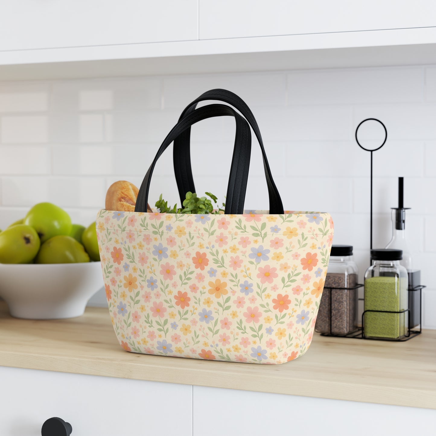 Dainty Floral Lunch Bag