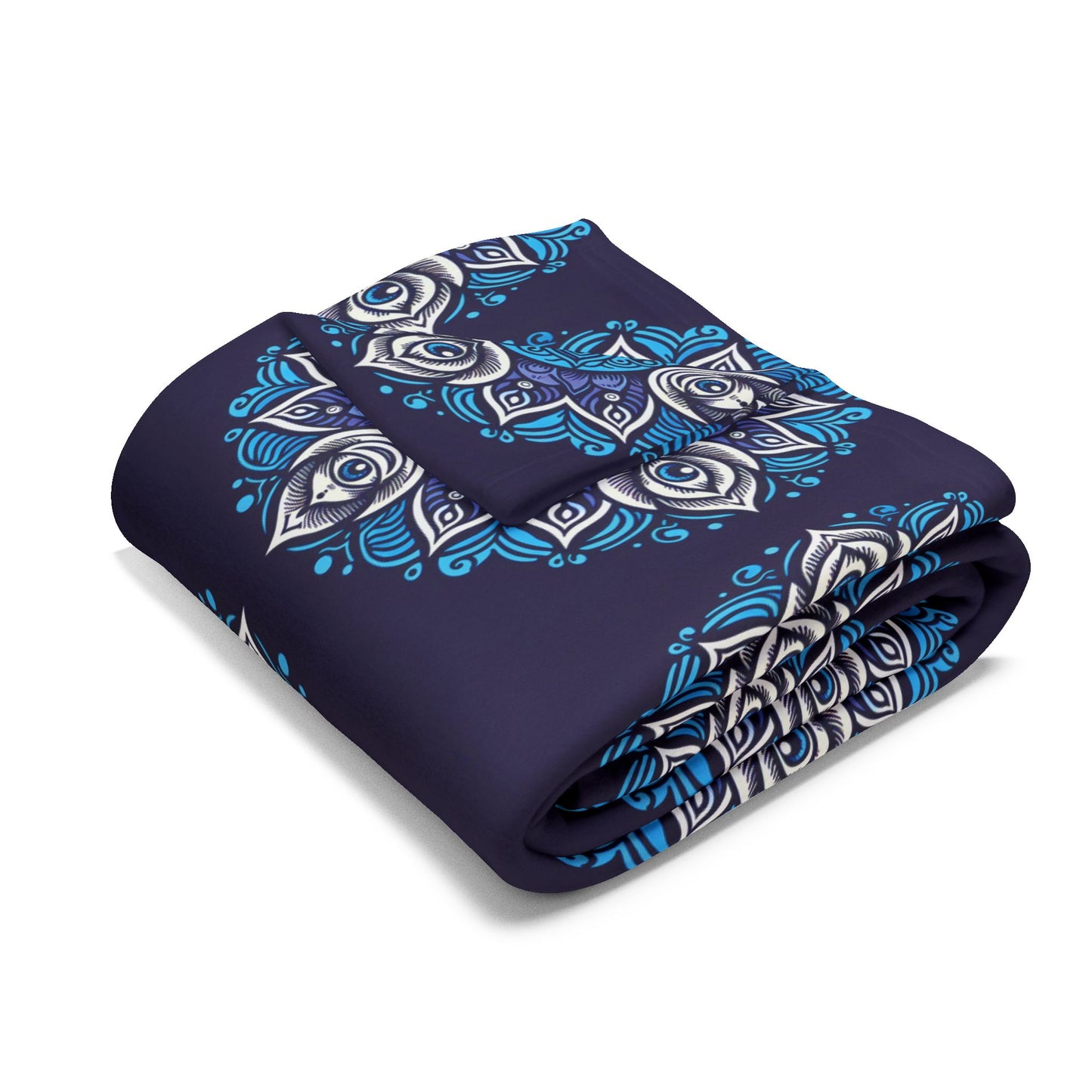 Fleece Blanket with Third Eye Chakra Design