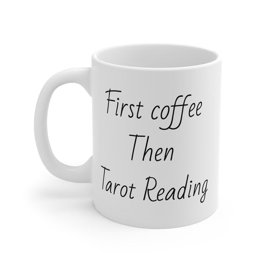 Tarot Reading Coffee Mug, Astrology Gift, Meditation Mug, Personalized Ceramic, Coffee Lover Gift