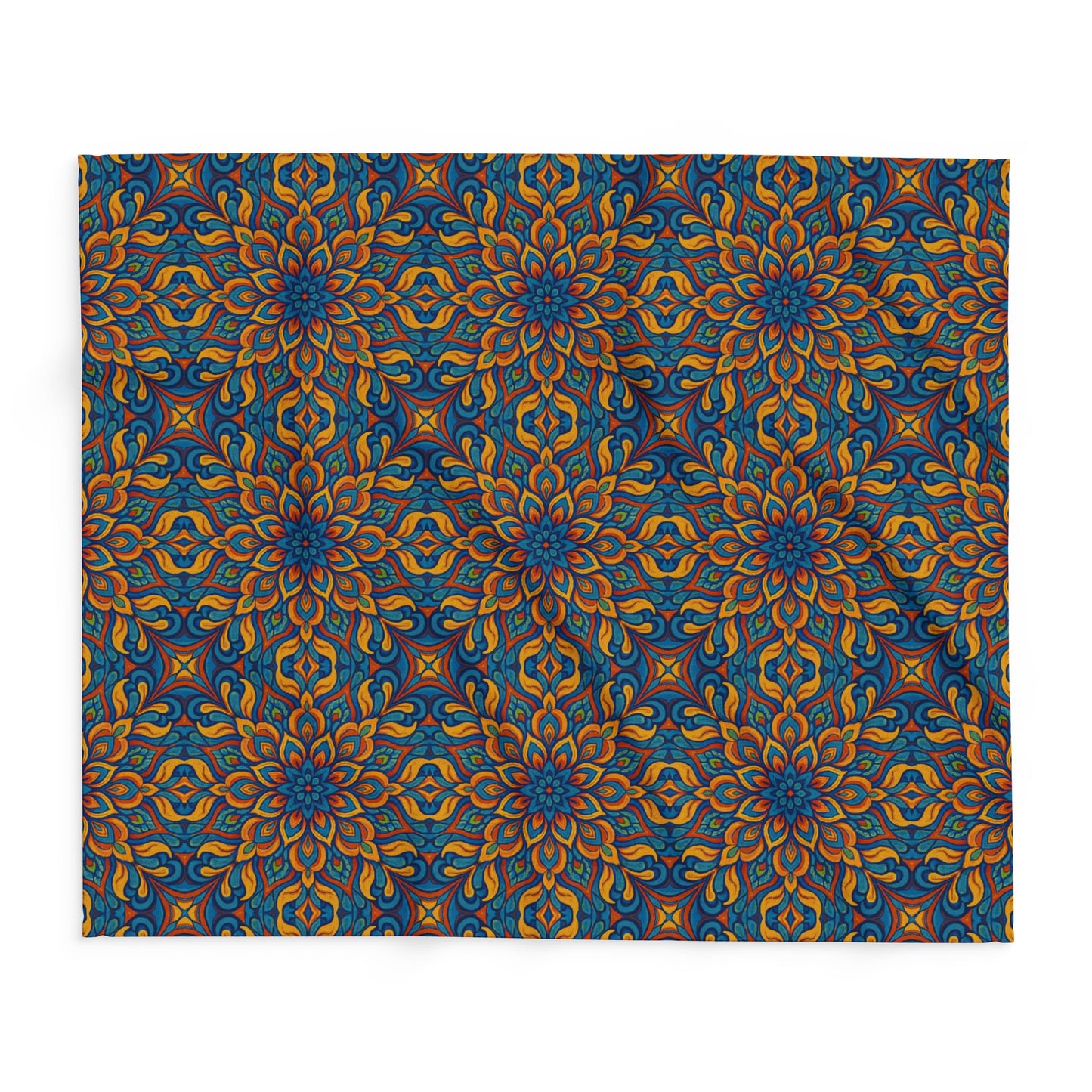 Arctic Fleece Blanket — Vibrant Kaleidoscope Throw