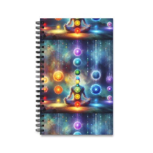 Chakra Spiral Journal, Meditation Notebook, Spiritual Organizer, Healing Writing Journal, Colorful Note Book, Gift for Mindfulness