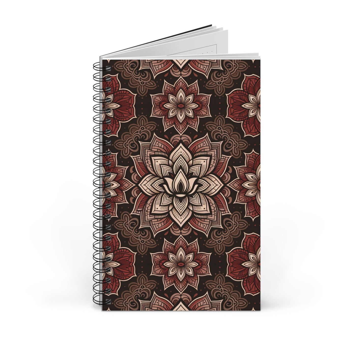 Root Chakra Spiral Journal - Thoughtful Gift for Writers, Artists, Students, Creative Notebook, Mandala Design