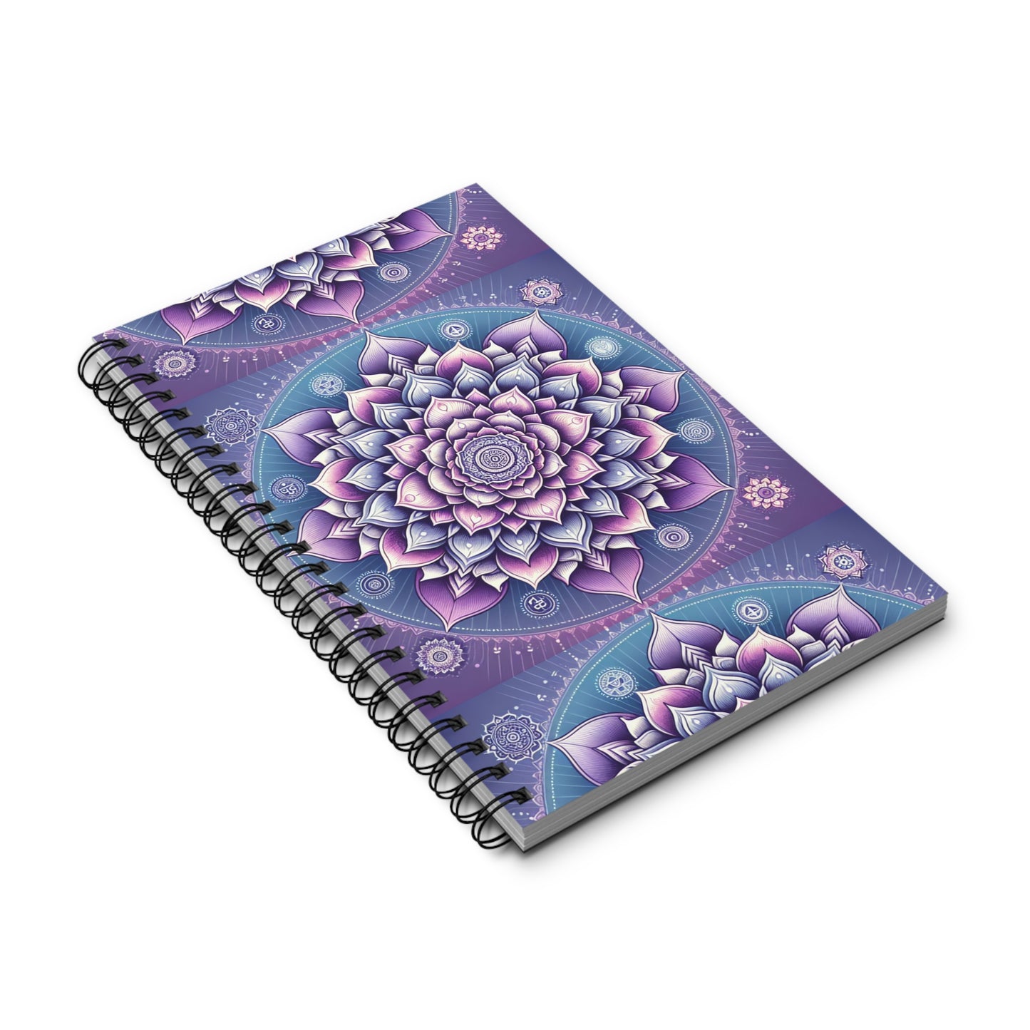 Crown Chakra Spiral Journal – Inspirational Notebook for Creativity, Meditation, and Self-Reflection, Gift for Writers, Artists, & Yogis