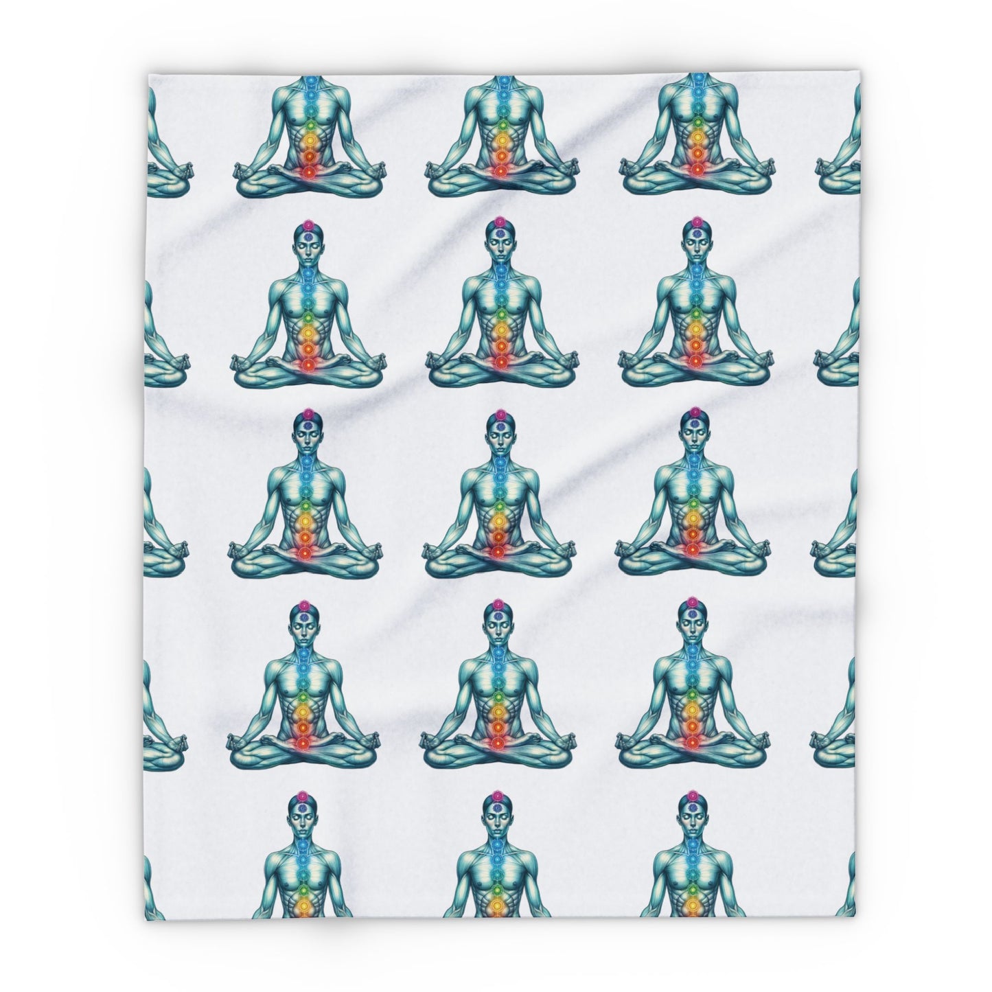 Fleece Blanket - Chakra Meditation Design