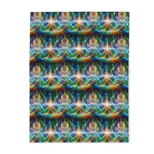 Fleece Blanket - Frequency Waves Design