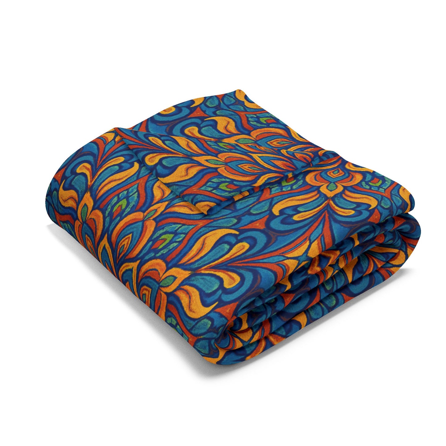 Arctic Fleece Blanket — Vibrant Kaleidoscope Throw