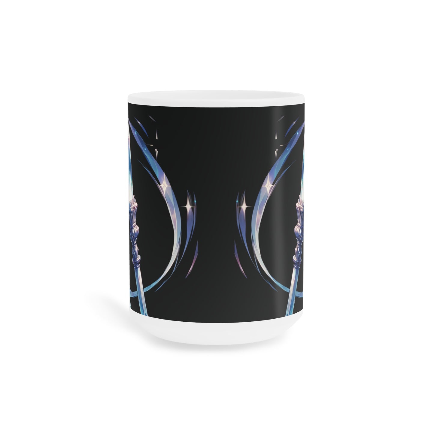 Crystal Wand Ceramic Mug - 11oz, Unique Gift for Spiritualists, Manifestation Enthusiasts, Inspirational Coffee Cup