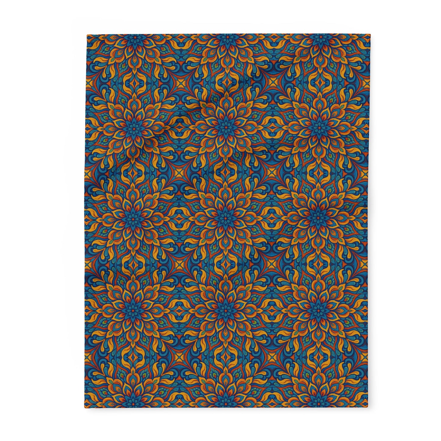 Arctic Fleece Blanket — Vibrant Kaleidoscope Throw