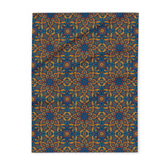 Arctic Fleece Blanket — Vibrant Kaleidoscope Throw