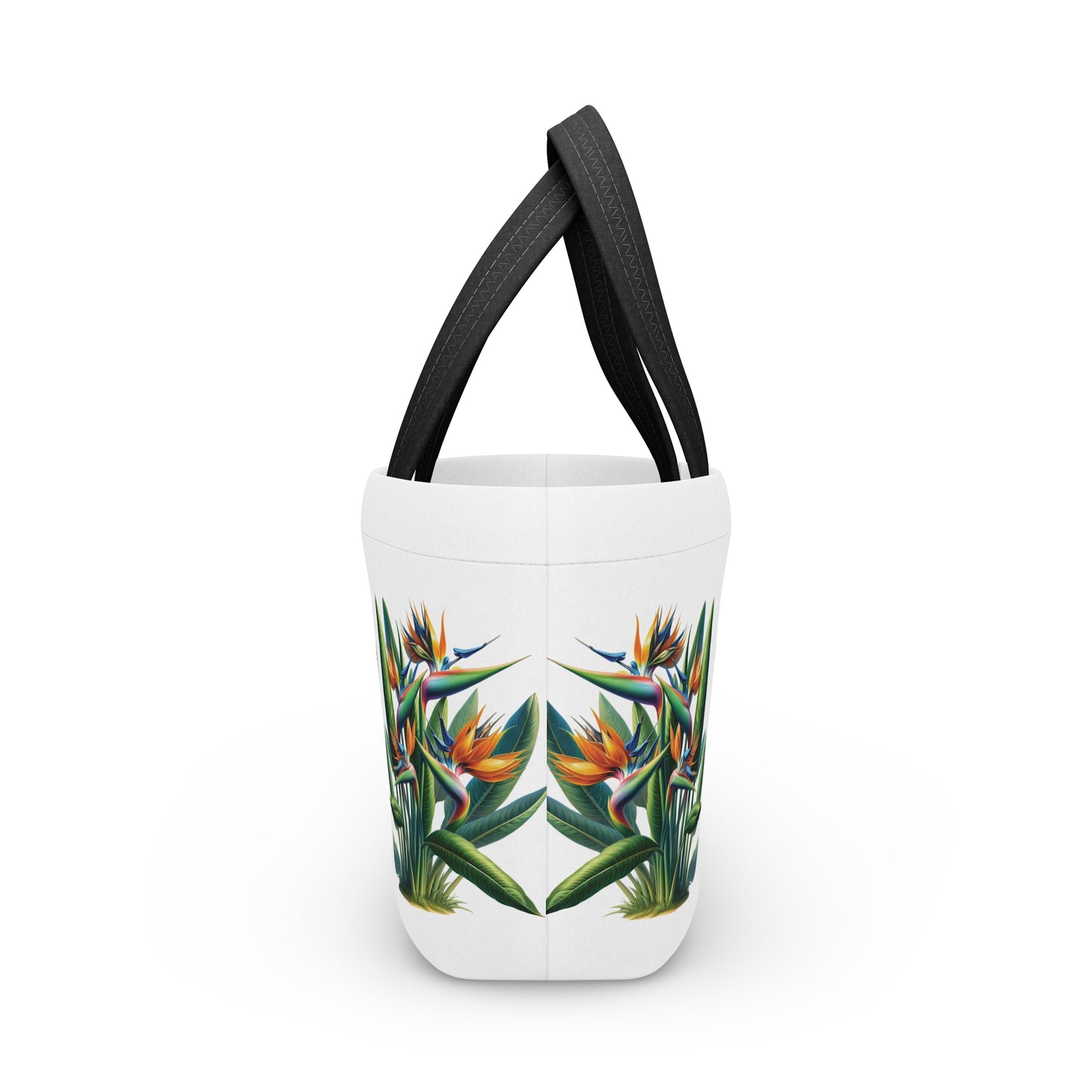 Lunch Bag for Tropical Vibes, Bird of Paradise Design, Reusable Insulated Cooler, Beach Picnic Tote, School Work Office Meal Storage, Summer