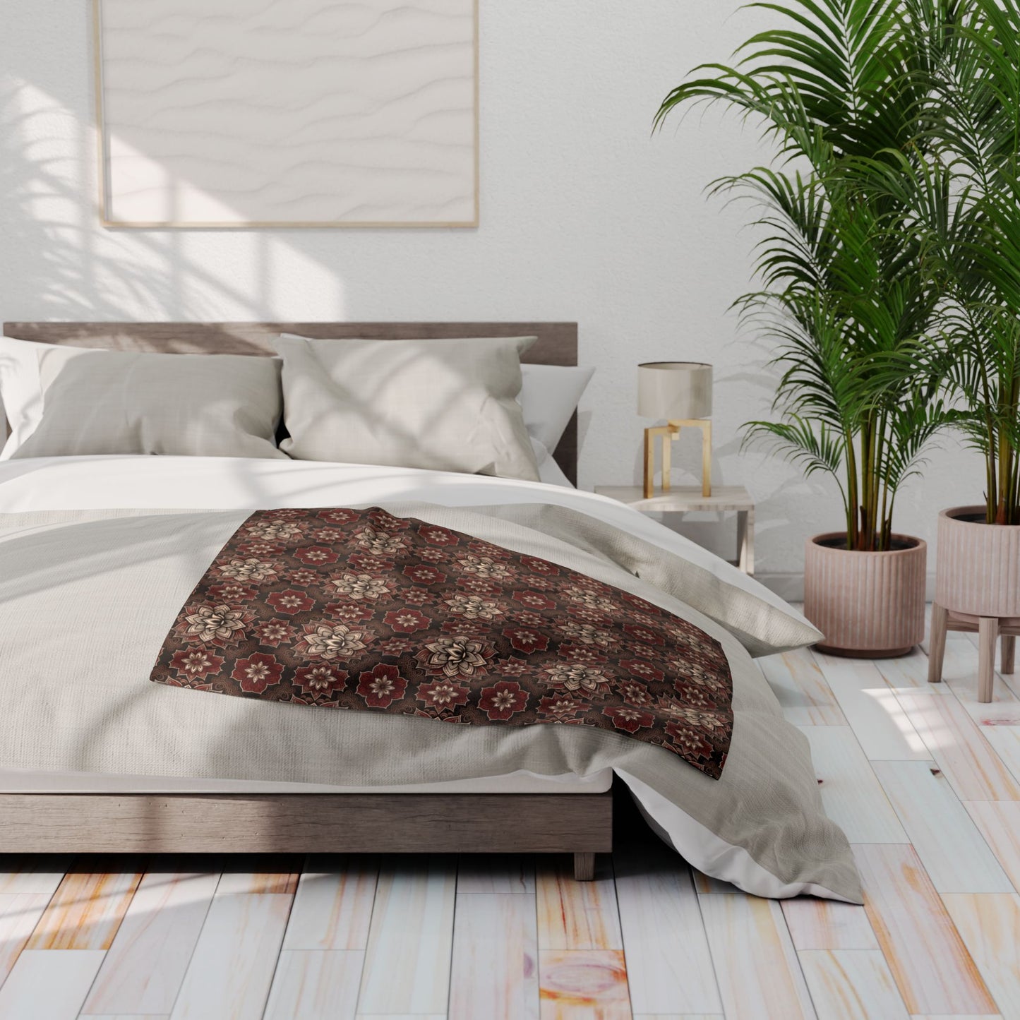 Fleece Blanket with Root Chakra Design