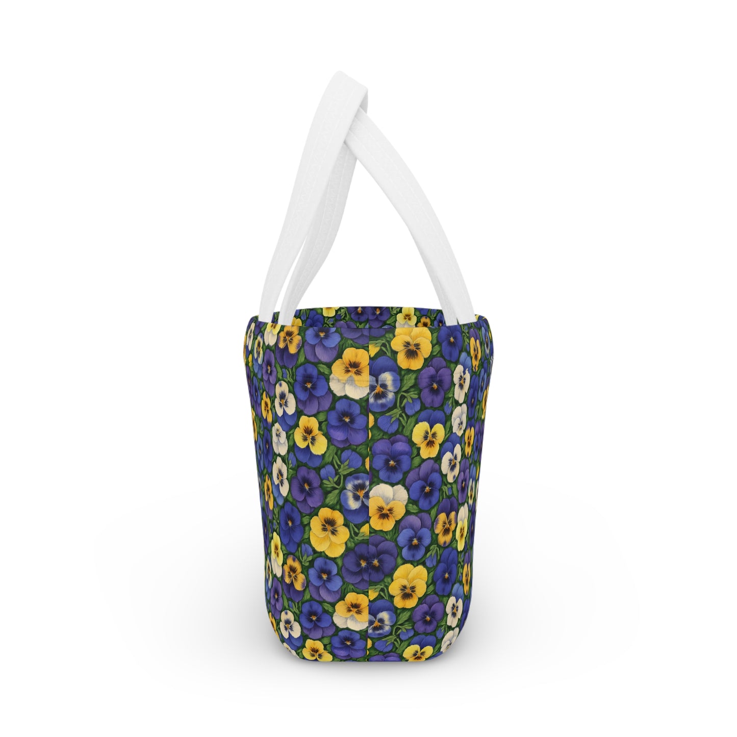 Lunch Bag with Pansy Pattern