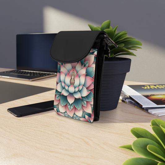 Phone Wallet - Lotus Blossom Design