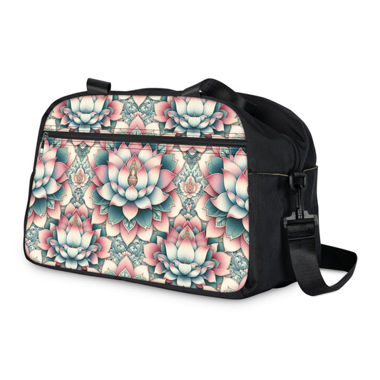 Fitness Handbag Lotus Flower, Gym Bag