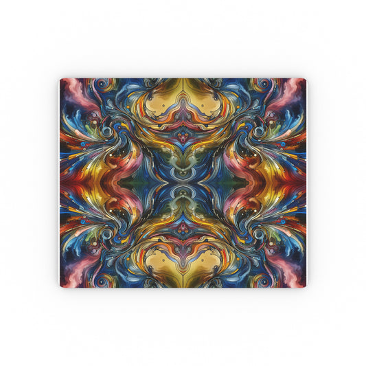 Mouse Pad - Watercolor Energy Waves Design