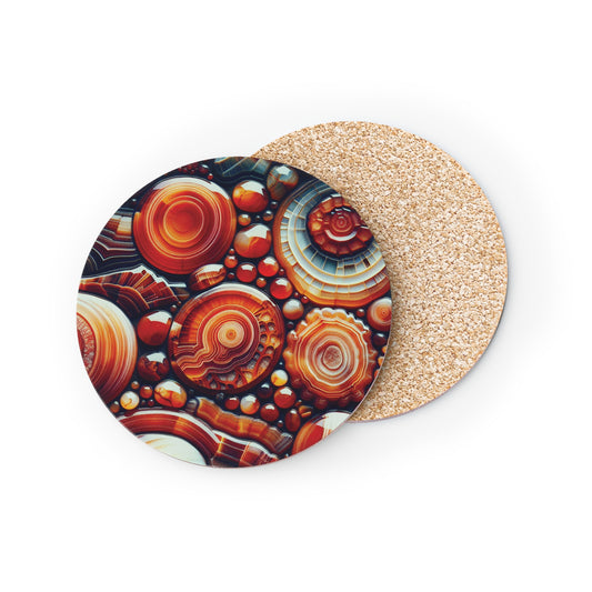 Carnelian Design Coasters, Drink Coasters, Table Coasters, Stone Coasters, Home Decor, Housewarming Gift
