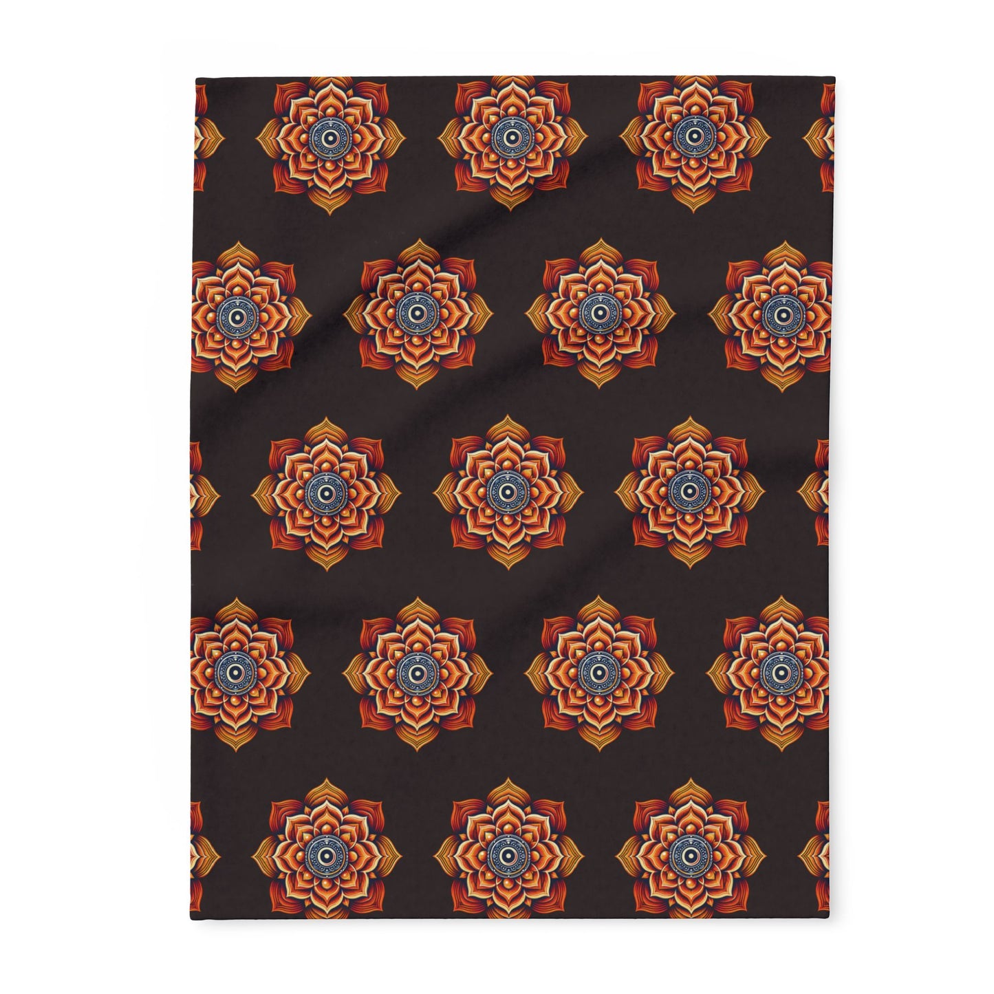 Fleece Blanket with Sacral Chakra Design