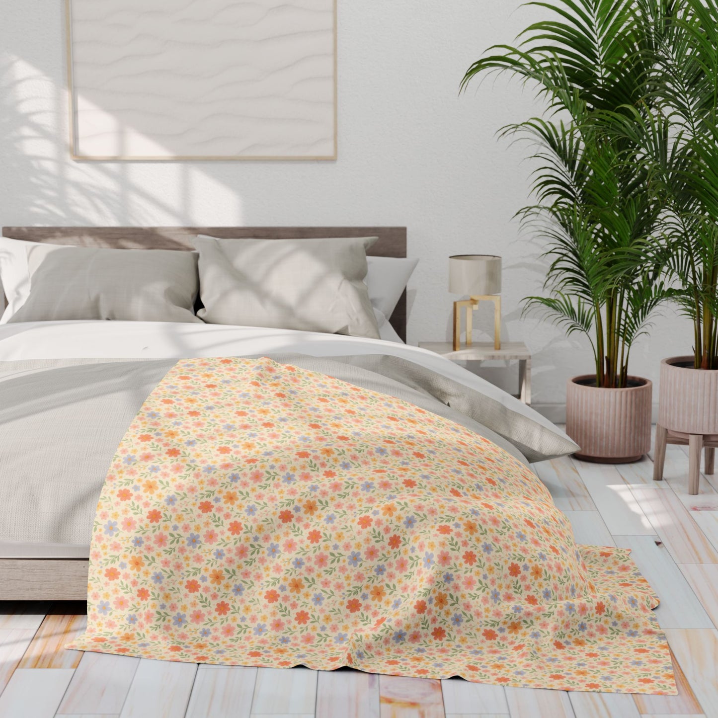 Arctic Fleece Blanket — Cute Floral Cozy Throw