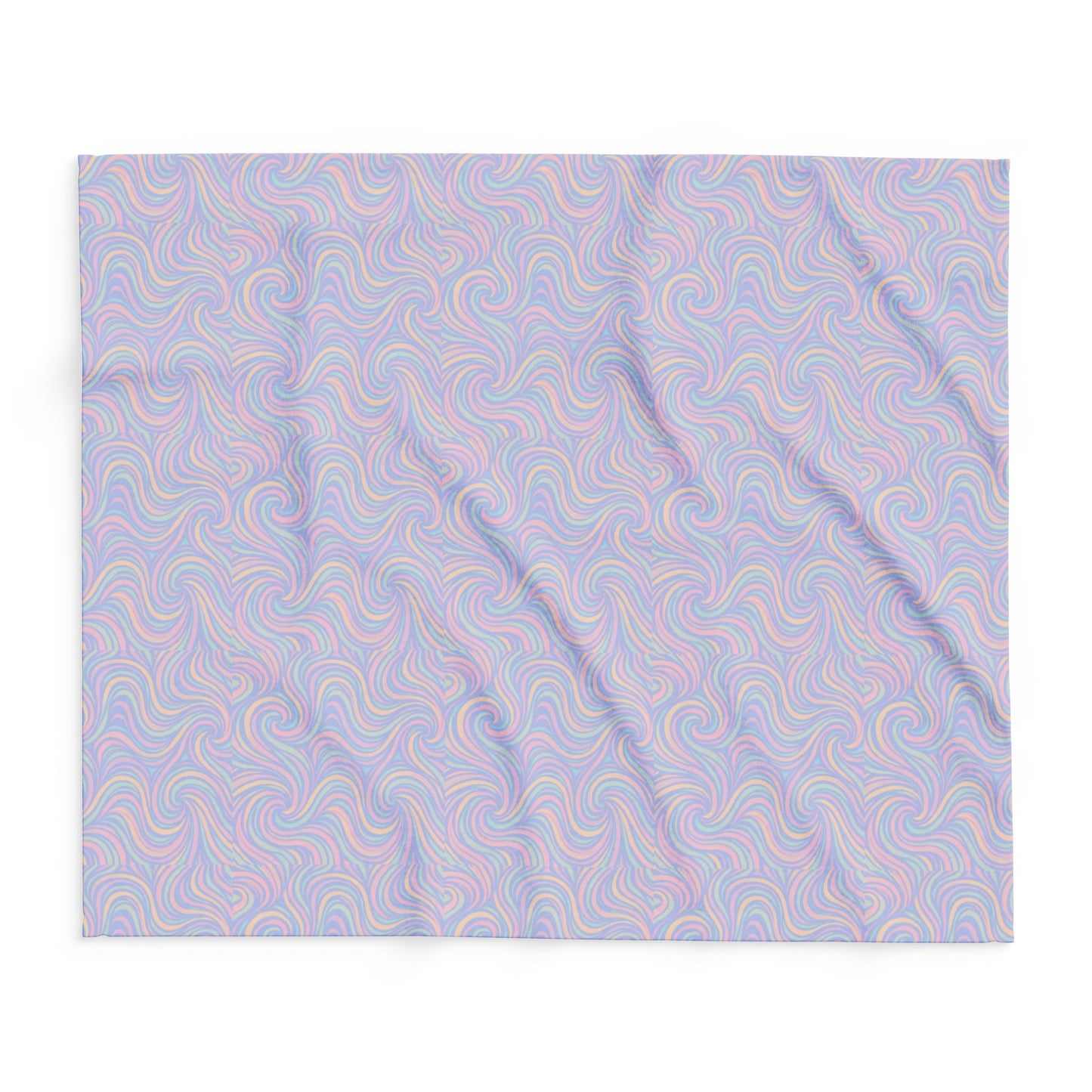 Pastel Swirl Arctic Fleece Blanket — Soft Cozy Throw for Home & Gifting
