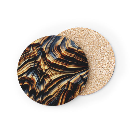 Tiger Eye Coasters, Set of 4, Drink Coasters, Bar Accessories, Home Decor, Housewarming Gift