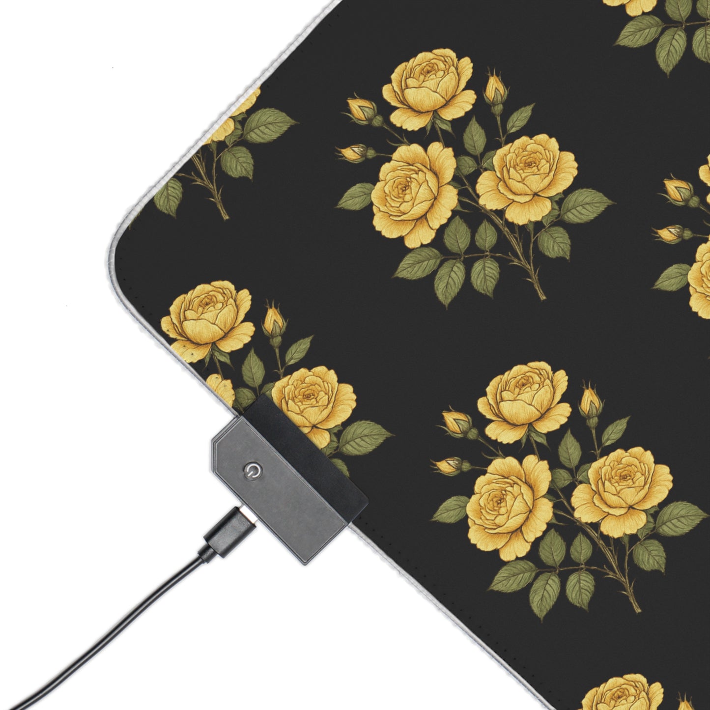 Floral LED Gaming Mouse Pad - Stylish Desk Accessory for Gamers, Perfect Gift for Birthdays, Holidays, and Home Offices