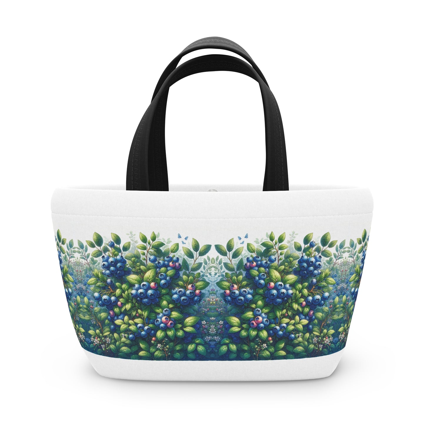 Blueberries Lunch Bag, Insulated Tote for Work, School, Picnics, Reusable Lunchbox, Food Storage Bag