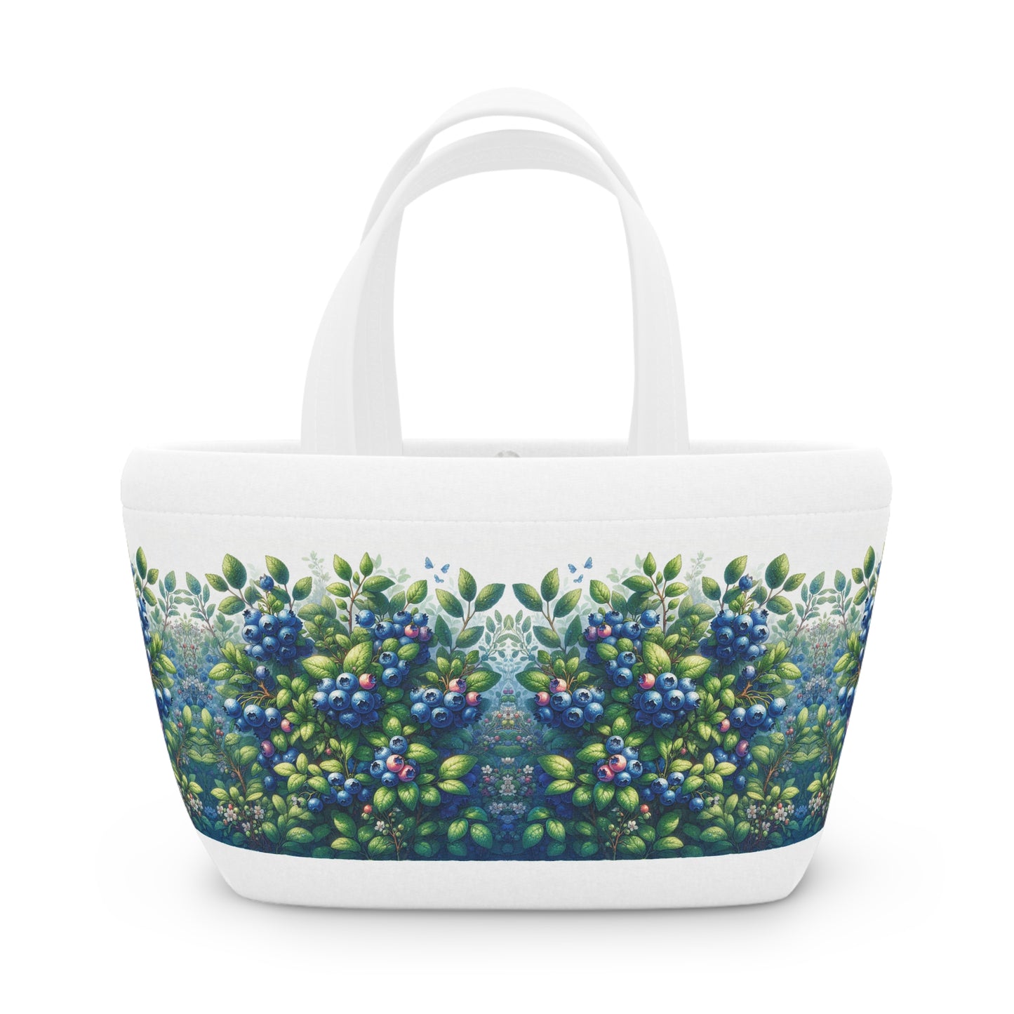 Blueberries Lunch Bag, Insulated Tote for Work, School, Picnics, Reusable Lunchbox, Food Storage Bag