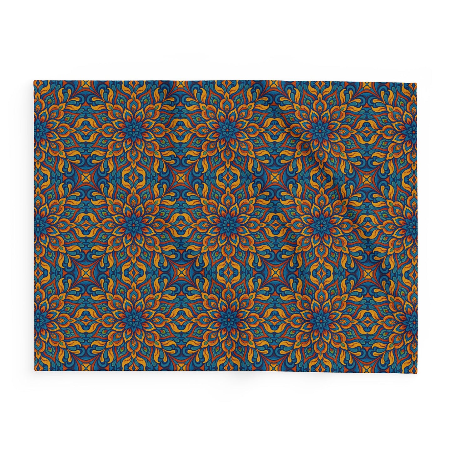 Arctic Fleece Blanket — Vibrant Kaleidoscope Throw