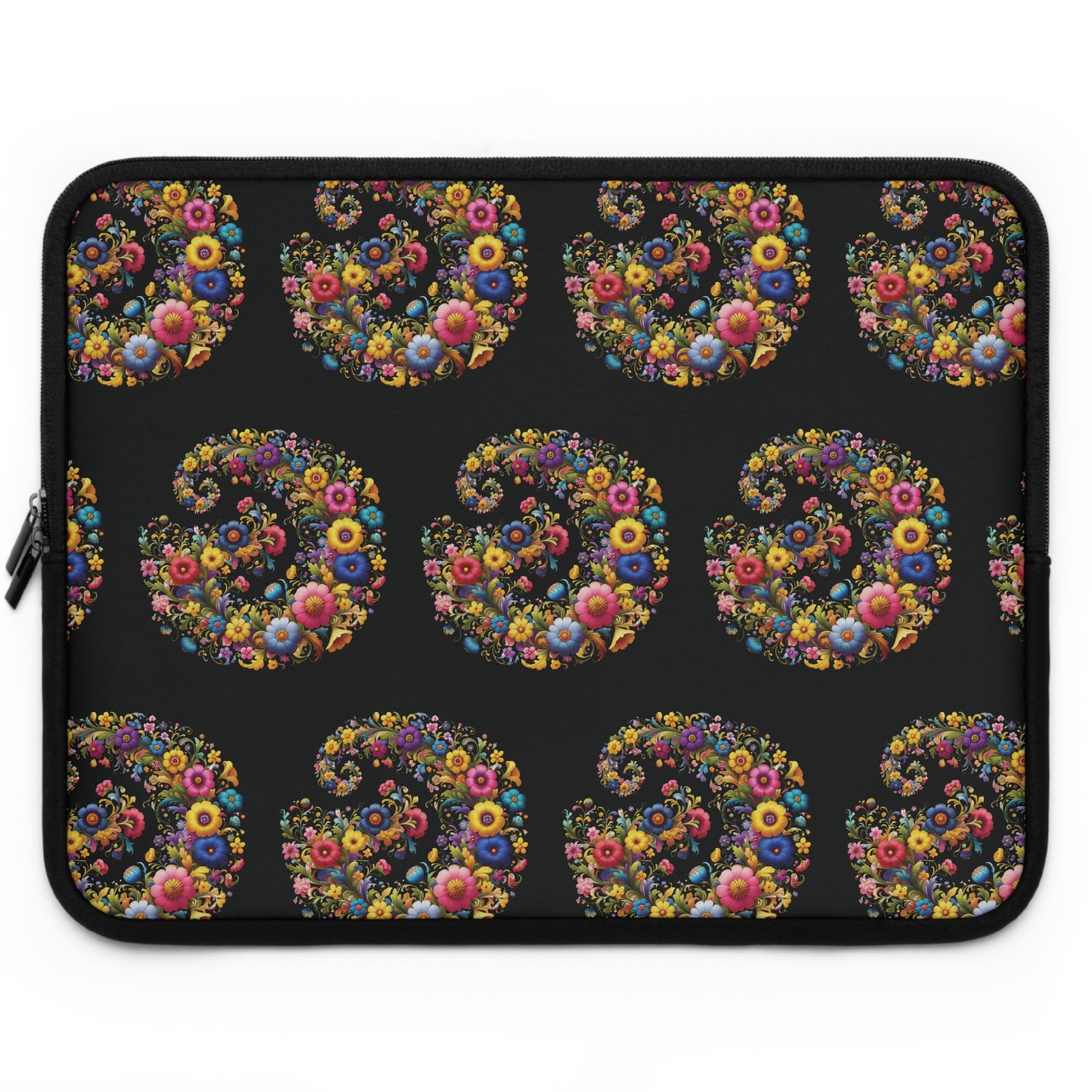 Laptop Sleeve: Floral Swirl