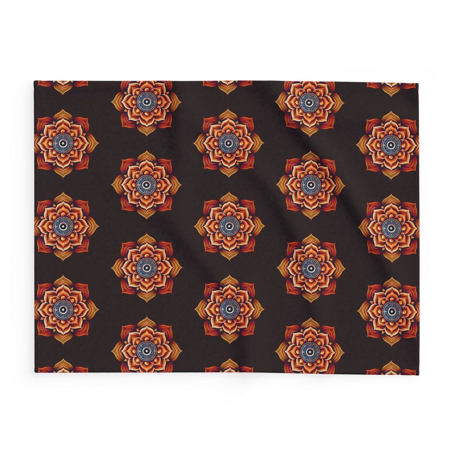 Fleece Blanket with Sacral Chakra Design