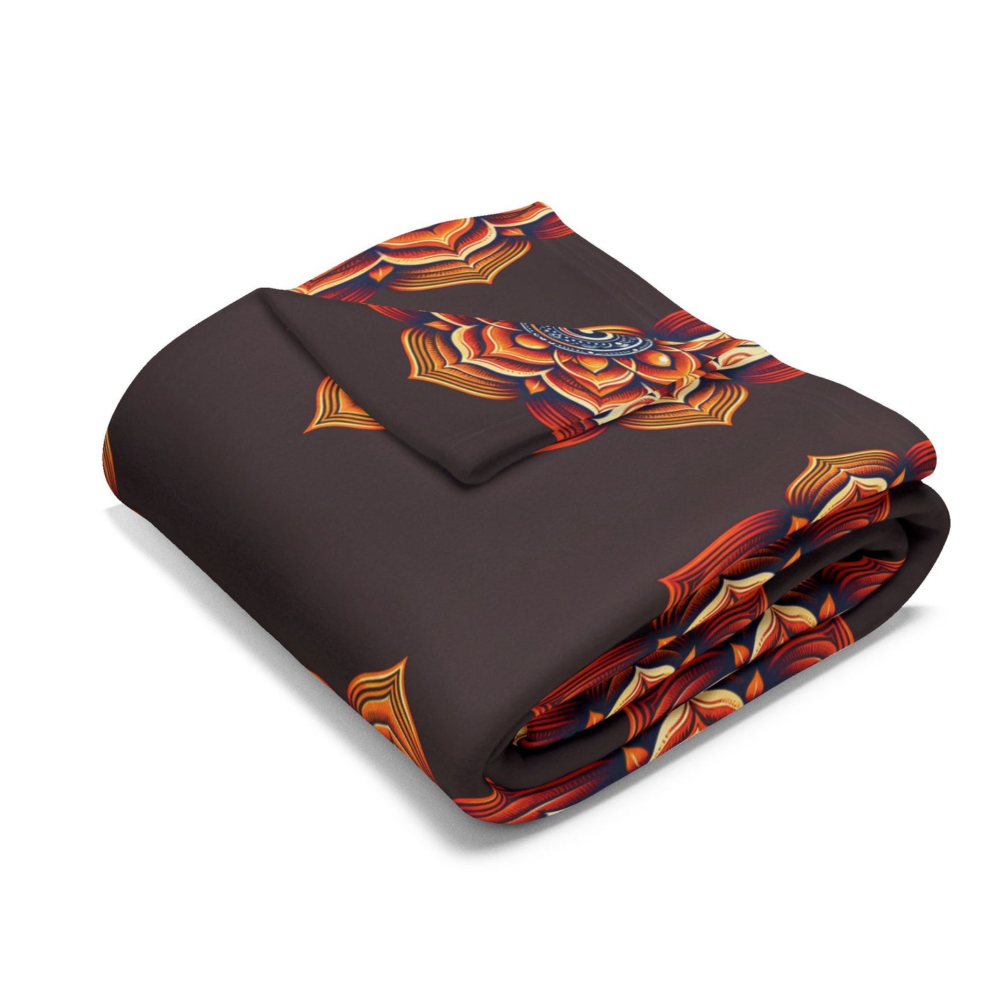 Fleece Blanket with Sacral Chakra Design