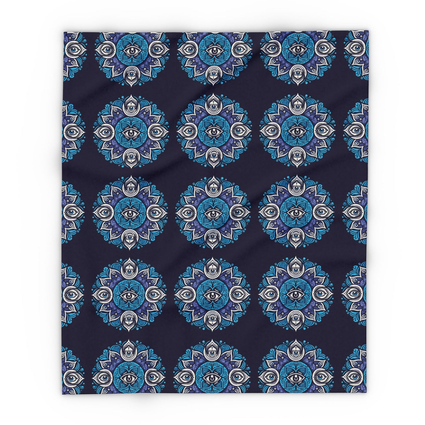 Fleece Blanket with Third Eye Chakra Design