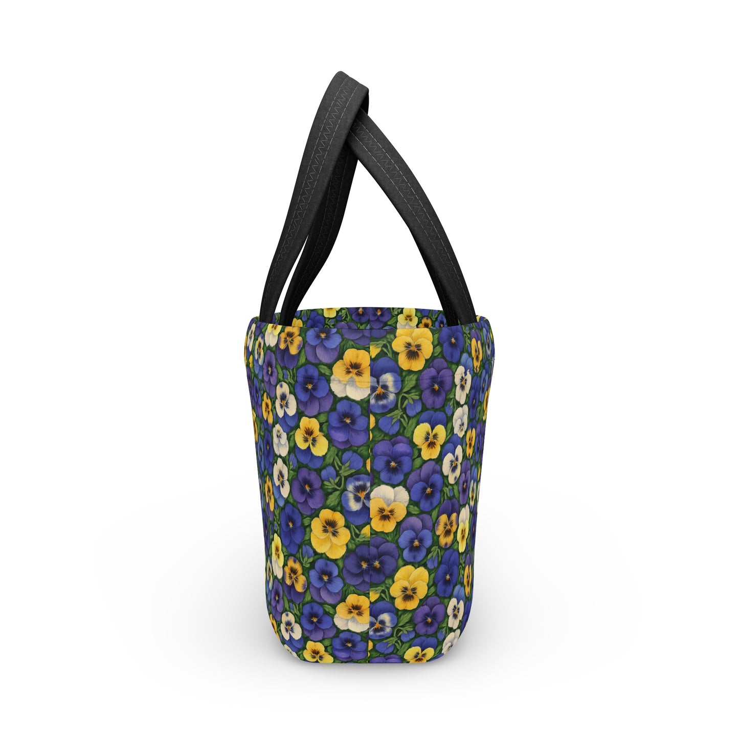Lunch Bag with Pansy Pattern