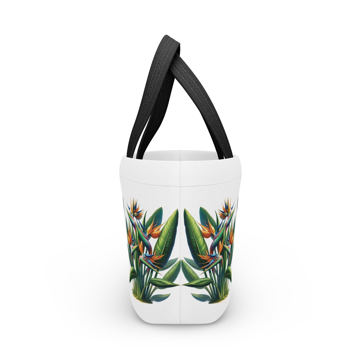 Lunch Bag for Tropical Vibes, Bird of Paradise Design, Reusable Insulated Cooler, Beach Picnic Tote, School Work Office Meal Storage, Summer