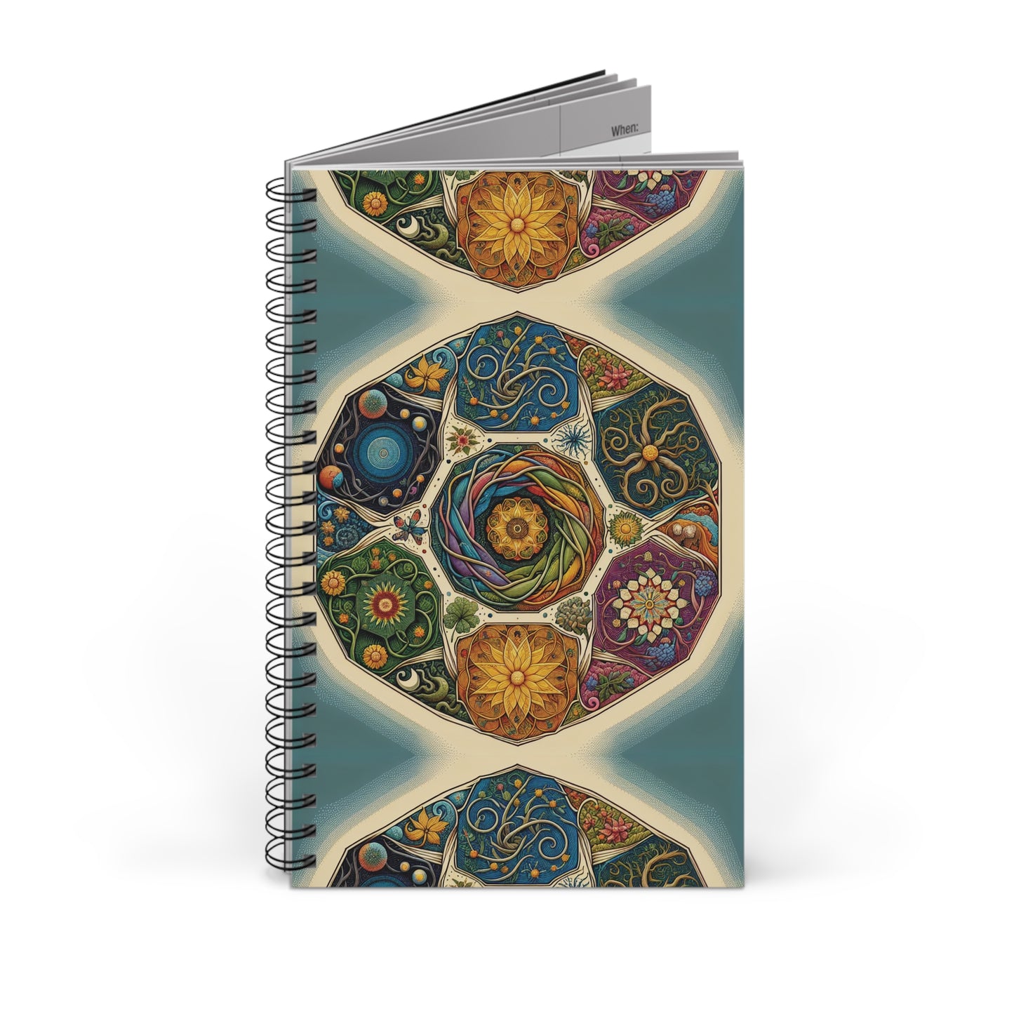 Vibrant Spiral Journal - Colorful Floral Design for Writers, Artists, Gift for Special Occasions, Creative Journal, Note-taking, Keepsake