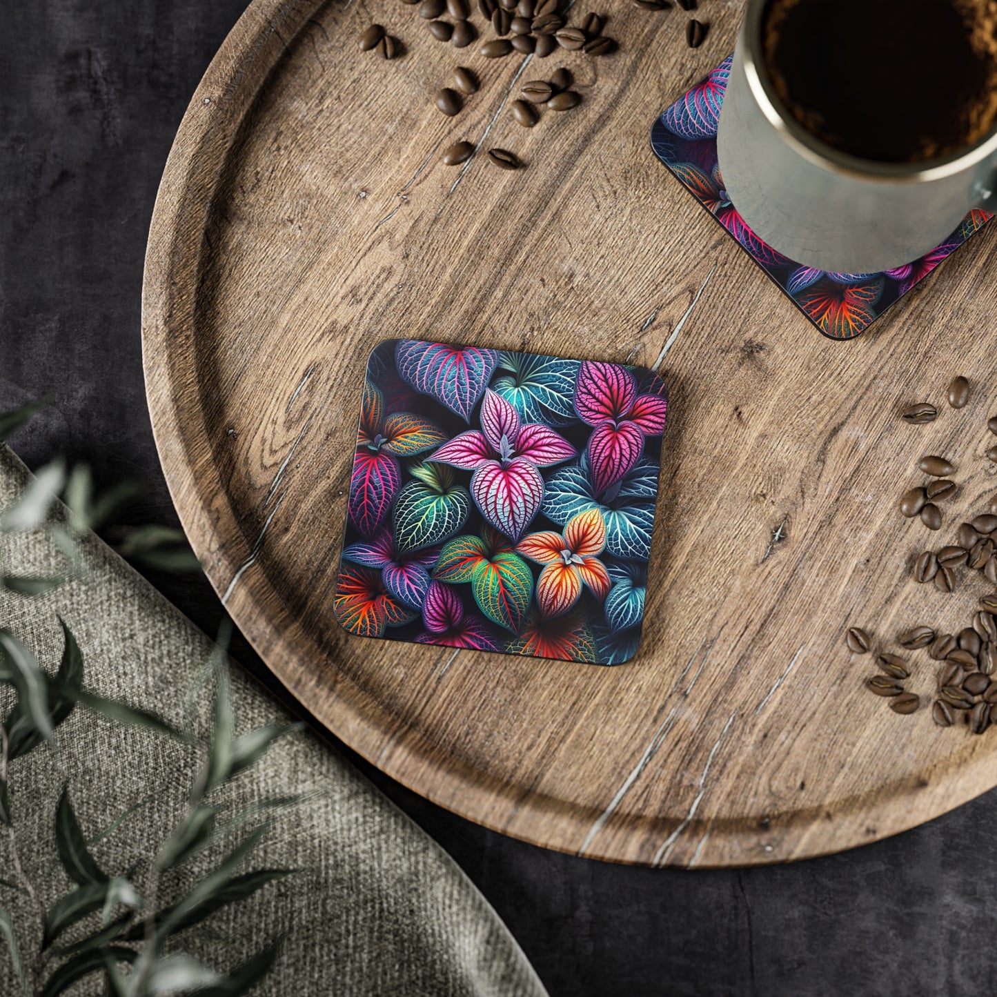 Vibrant Tropicals, Drink Coasters, Home Decor, Tropical Coasters, Drinkware Accessories