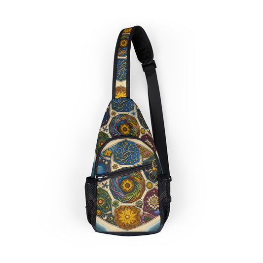 Spiritual Chest Bag - Trendy Sling Backpack for Festivals, Travel, Outdoor Adventures, Stylish Everyday Use