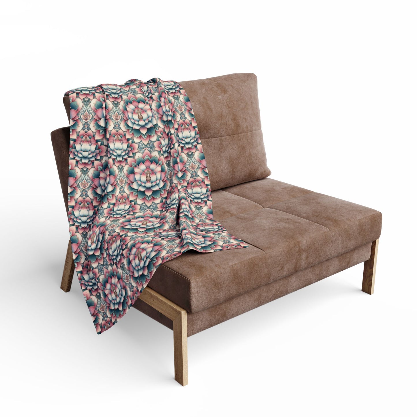 Fleece Blanket - Lotus Flower Design
