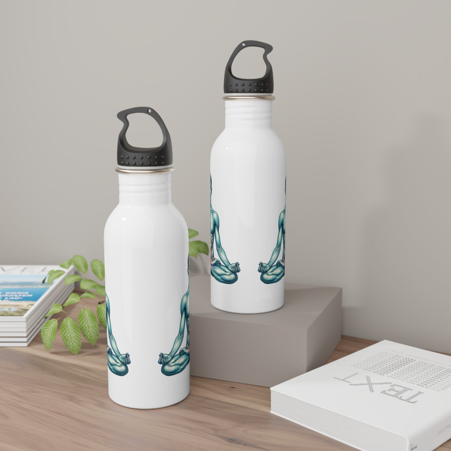 Chakra Meditation Water Bottle, Yoga Gift, Reiki Energy Healing, Mindfulness Drinkware, Wellness Gift, Spiritual Hydration Flask, Energy