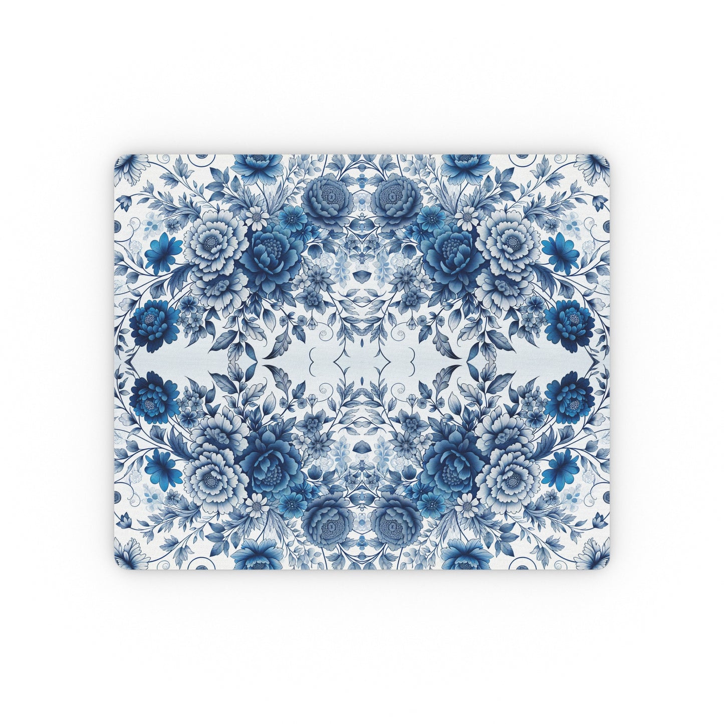Mouse Pad - Blue Floral Design
