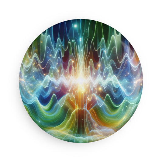Button Magnet - Healing Frequency Waves, Positive Energy Magnet, Spiritual Gift, Holistic Home Decor, Chakra Healing Magnet, Set 1&10pcs