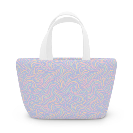 Lunch Bag - Pastel Swirl Print