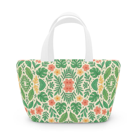 Tropical Floral Lunch Bag
