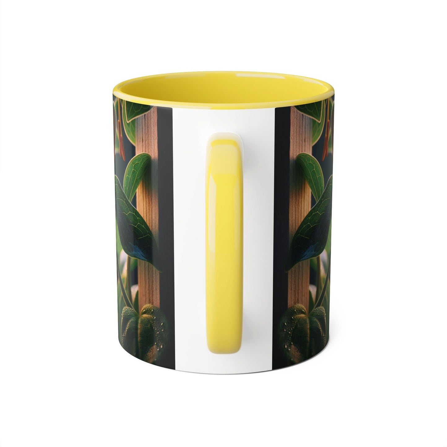 Honeysuckle Accent Mug, Floral Coffee Cup for Garden Lovers, Botanical Tea Mug Decor, Gift for Nature Enthusiasts, Mother's Day Present,