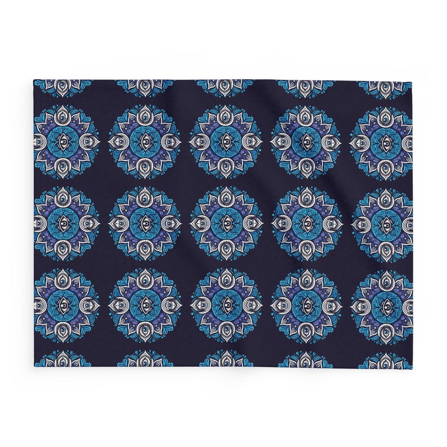 Fleece Blanket with Third Eye Chakra Design