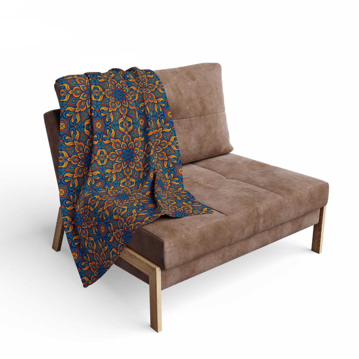 Arctic Fleece Blanket — Vibrant Kaleidoscope Throw