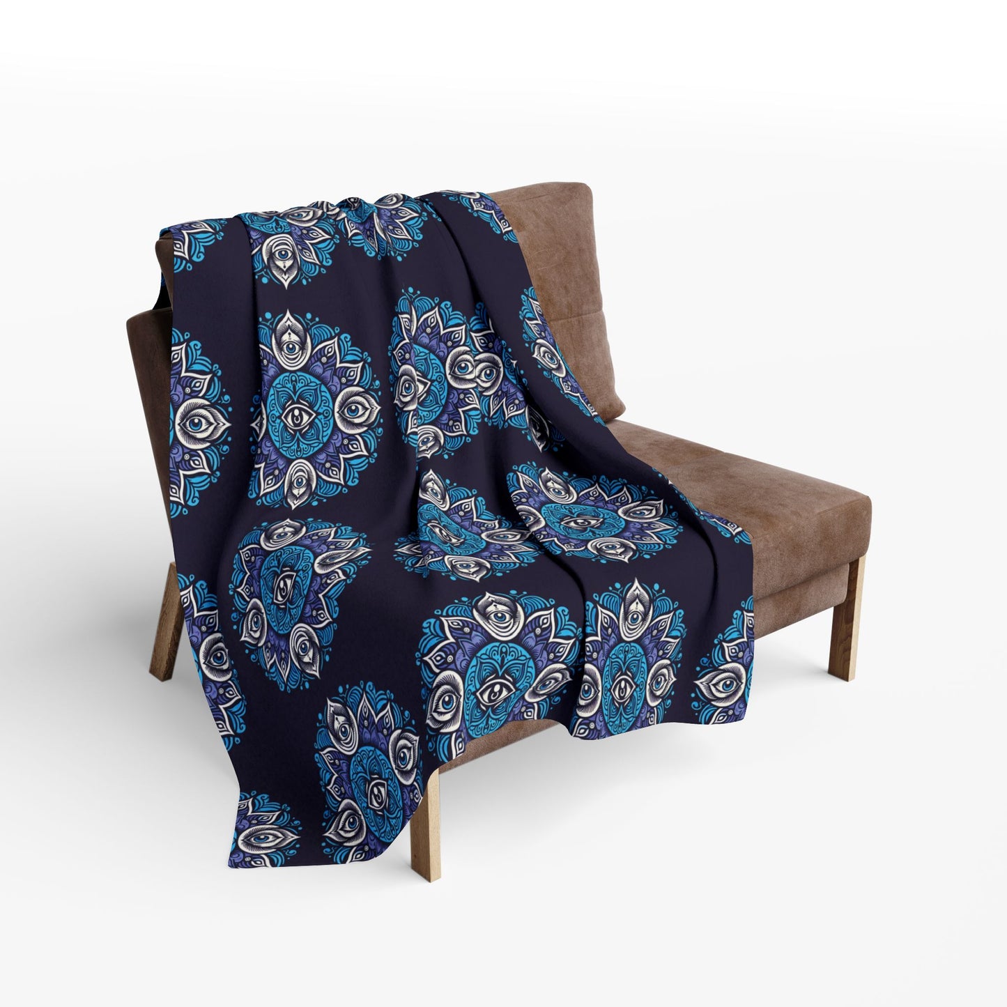 Fleece Blanket with Third Eye Chakra Design