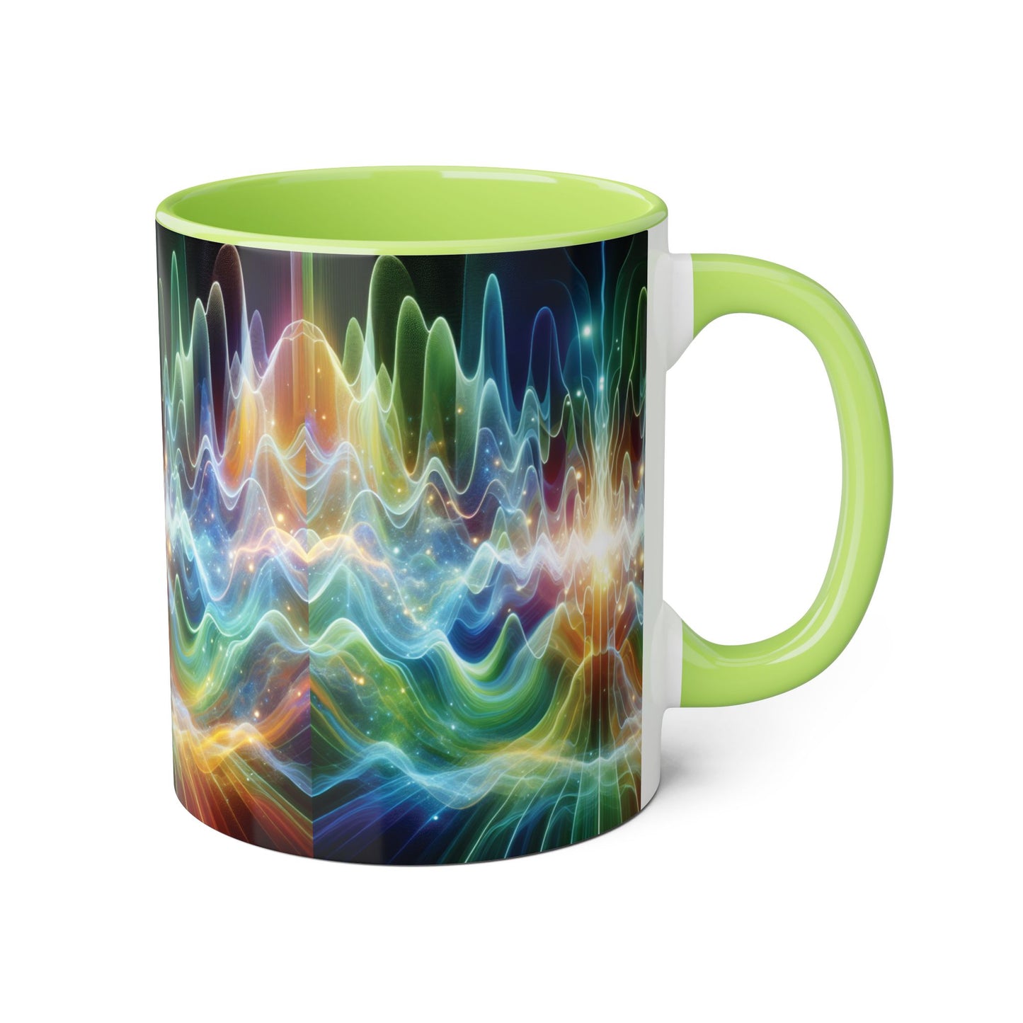 Frequency Waves Mug, Unique Kitchen Decor, Gift for Music Lover, Sound Wave Design, Office Tea Mug
