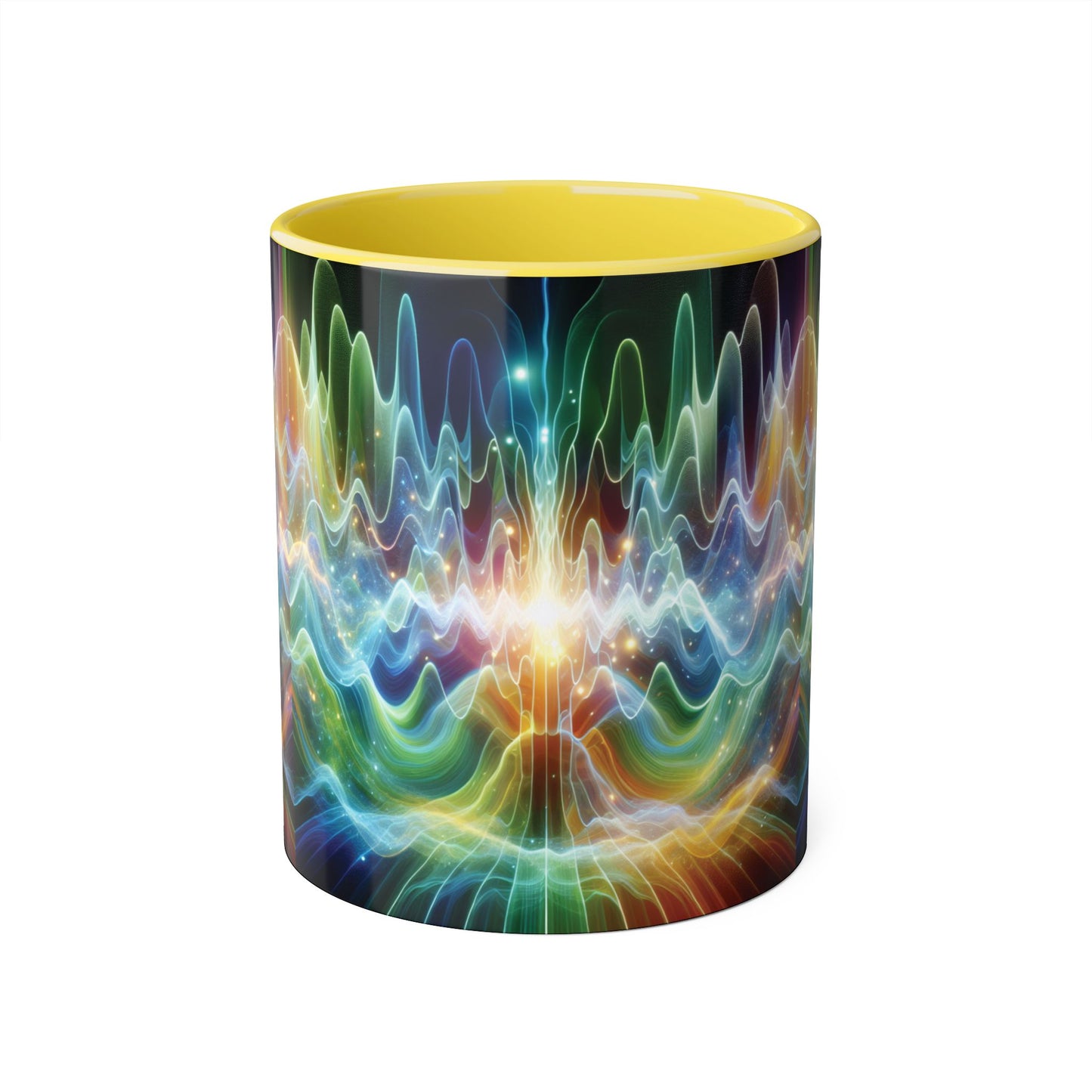 Frequency Waves Mug, Unique Kitchen Decor, Gift for Music Lover, Sound Wave Design, Office Tea Mug