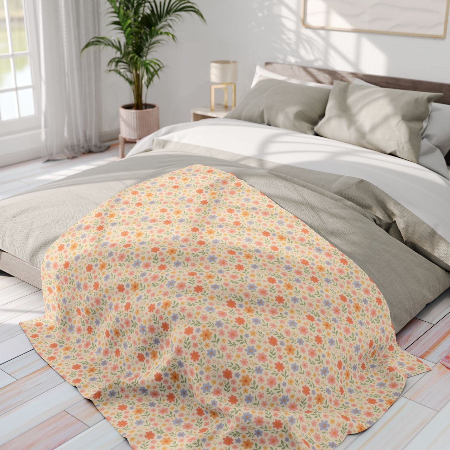 Arctic Fleece Blanket — Cute Floral Cozy Throw